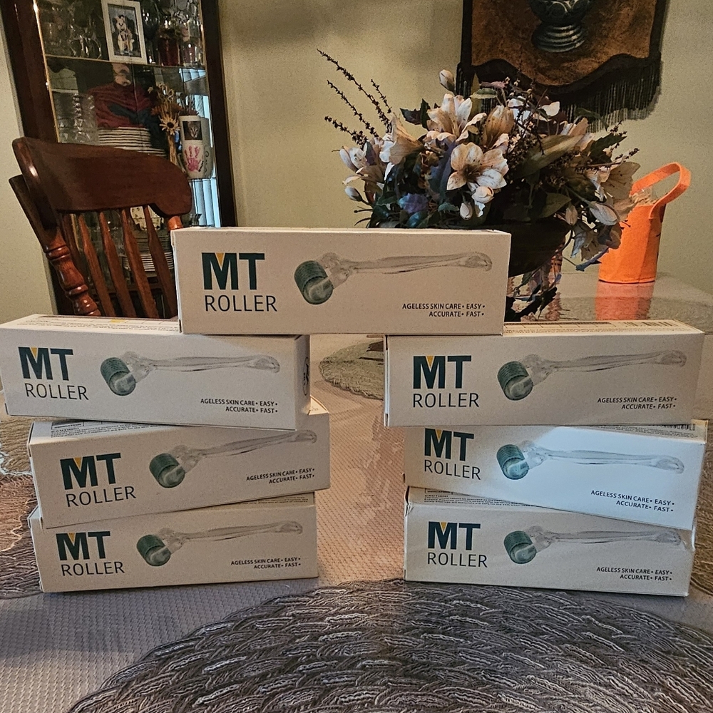 QTY 7 PROFESSIONAL TITANIUM MEDICAL GRADE 0.50 MM DERMA ROLLERS